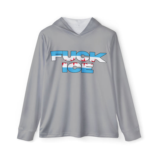 F**K ICE Unisex Performance Hoodie- Chicago Flag