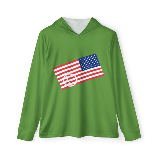 Unisex Antifascist Flag Performance Hoodie- Green