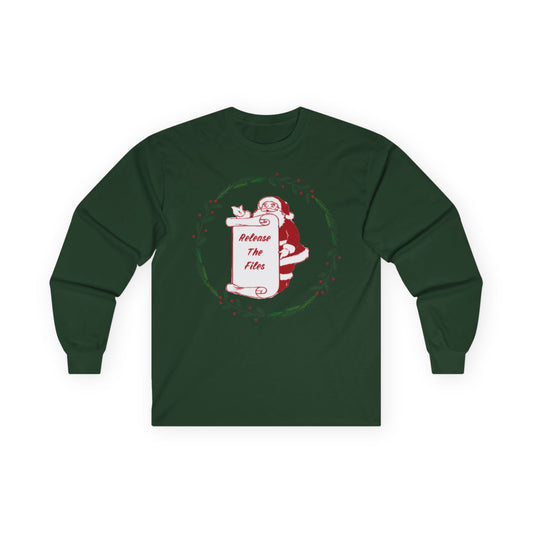 Release the Files (PT. 2) Holiday Santa Long Sleeve Tee