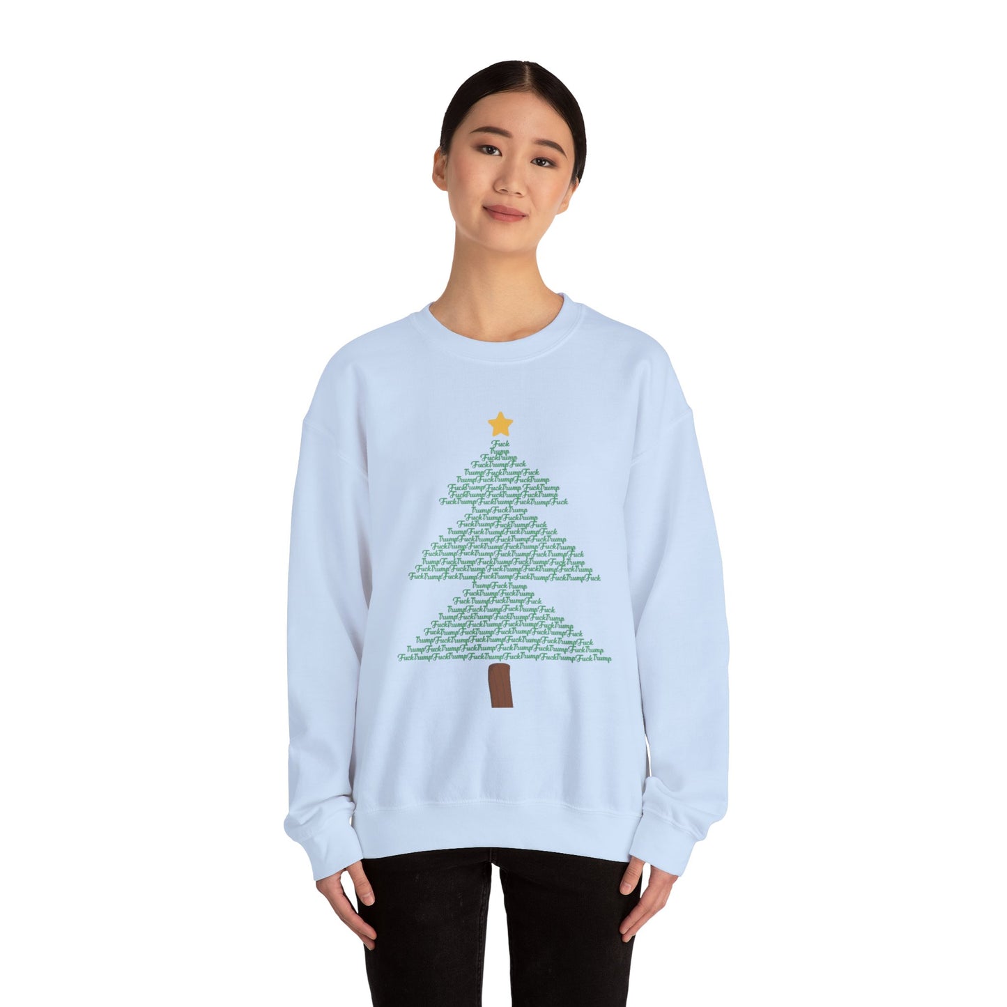 F*** Trump Christmas Tree Sweatshirt