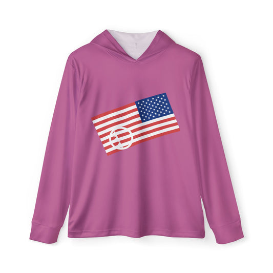 Unisex Antifascist Flag Performance Hoodie- Pink