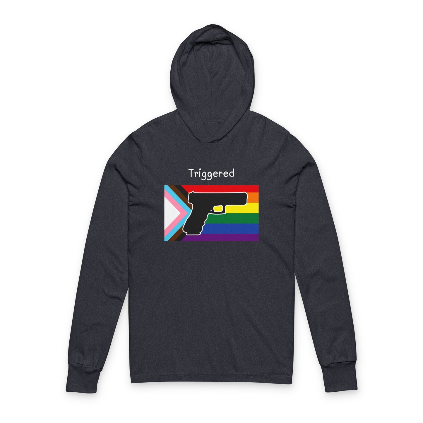 Unisex "Triggered" Pride Flag Hoodie