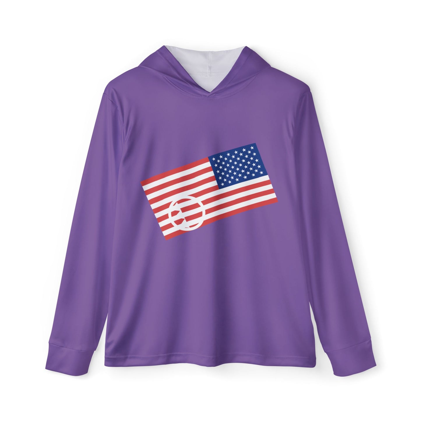 Unisex Antifascist Flag Performance Hoodie- Purple
