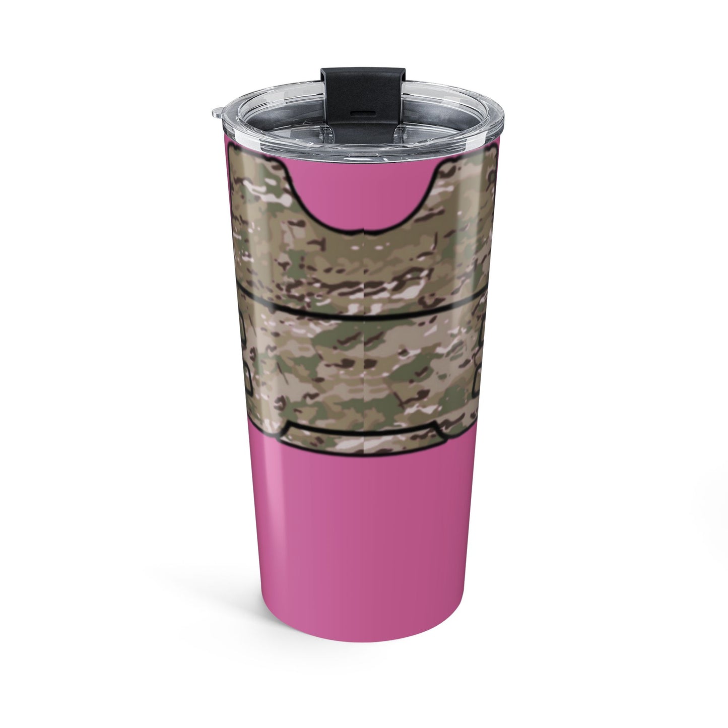 Camo Tactical Vest Tumbler 20oz- Pink