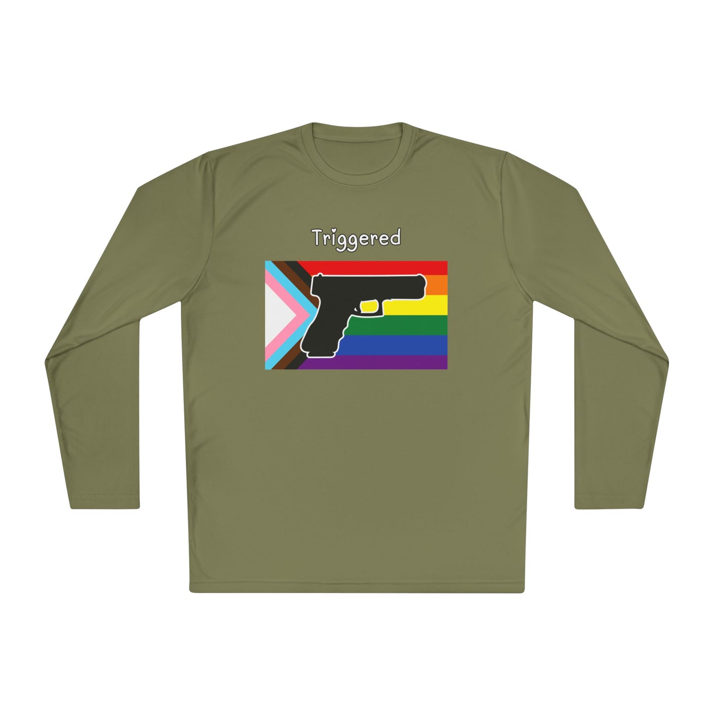 Unisex Pride "Triggered" Performance Long Sleeve Tee