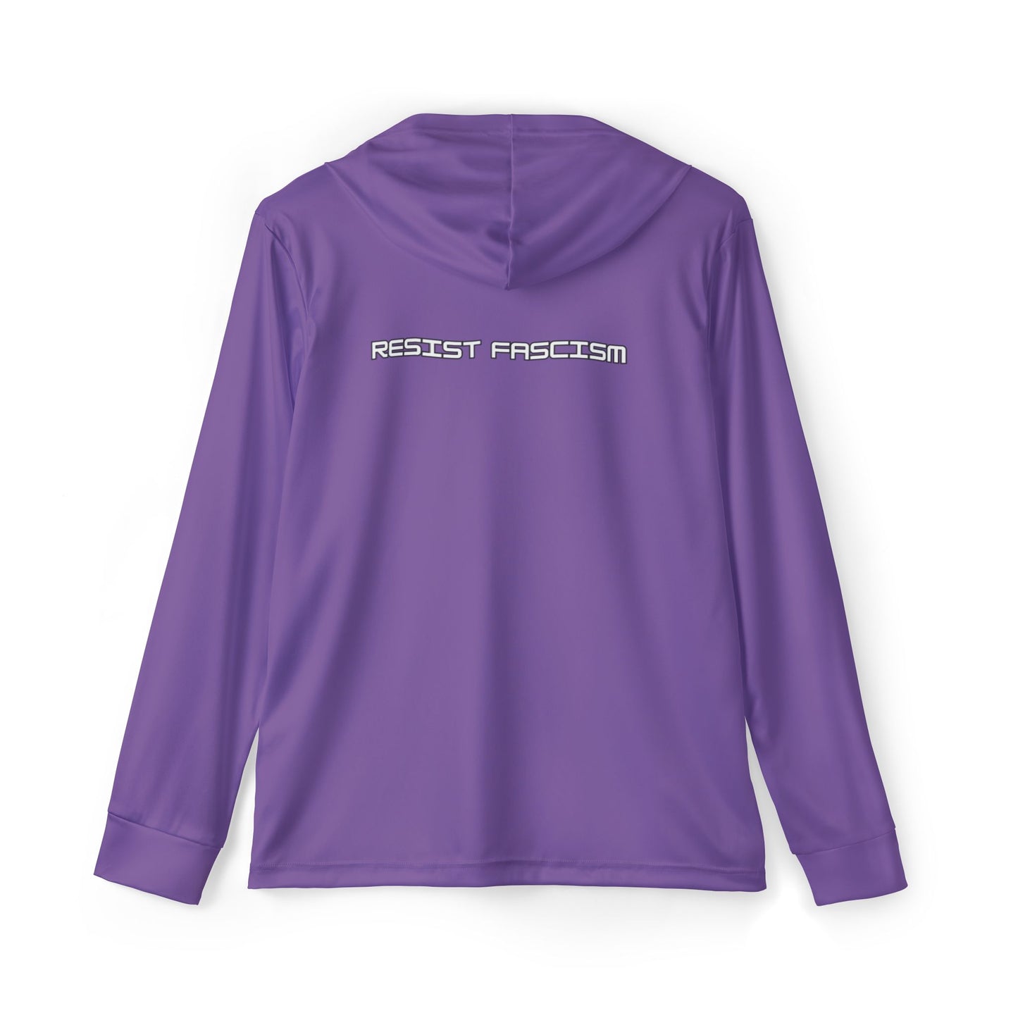 Unisex Antifascist Flag Performance Hoodie- Purple