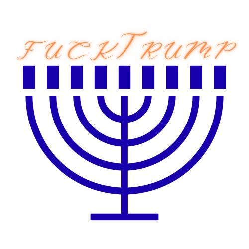 F*** Trump Menorah Holiday Wrapping Paper